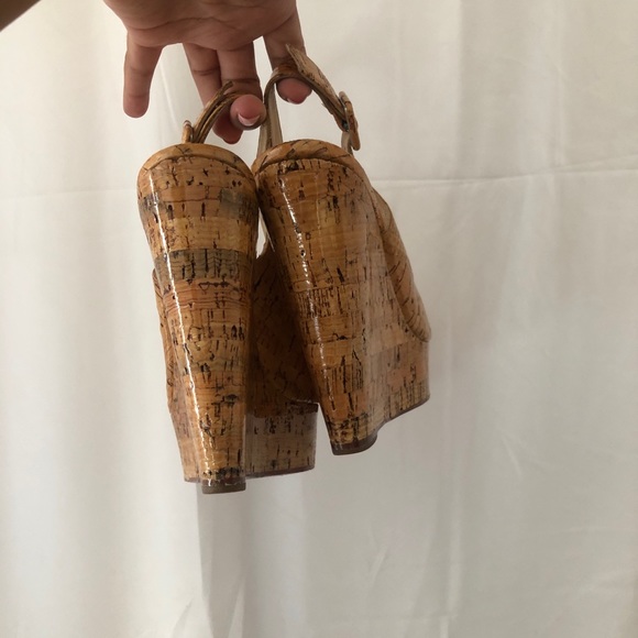 Christian Louboutin Cork Wedges - Picture 6 of 8